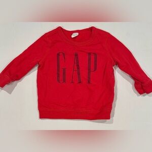 12-18 Months Baby Gap Red Lightweight Crewneck Sweatshirt